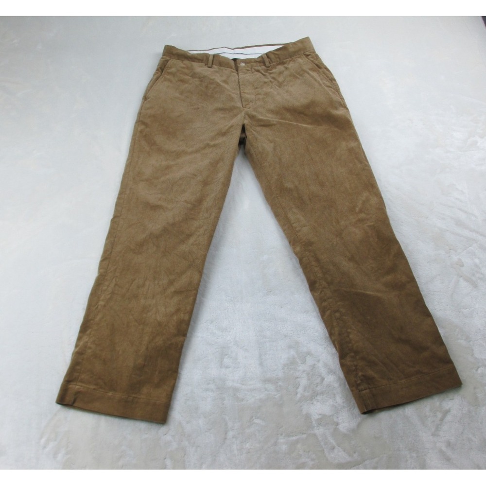 Ralph Lauren Pants Mens 34 Brown Chino Corduroy Stretch Classic Fit Casual 34X30